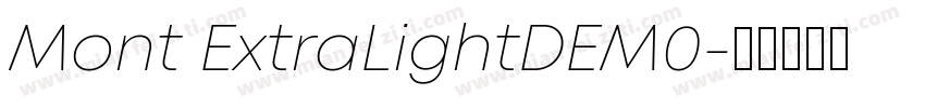 Mont ExtraLightDEM0字体转换